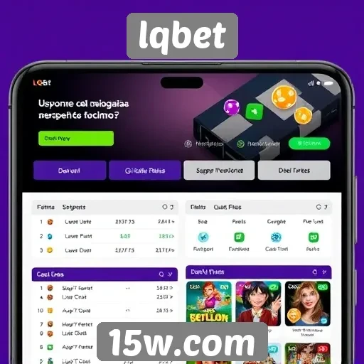 Interface do usuário do LQBet é otimizada para dispositivos móveis